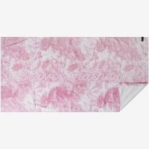 - NWT Travis Matthew Beach Towel Pink Tie Dye